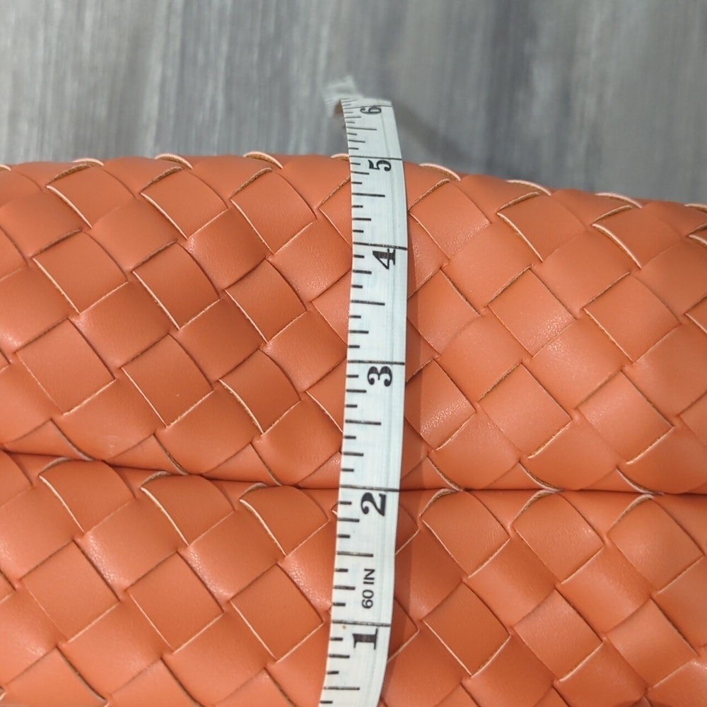 a new day Woven Hobo Shoulder Bag in Coral Orange - Picture 9 of 10